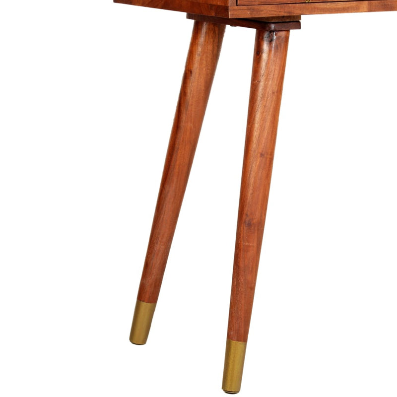 vidaXL tömör akácfa tálalóasztal 90 x 35 x 76 cm