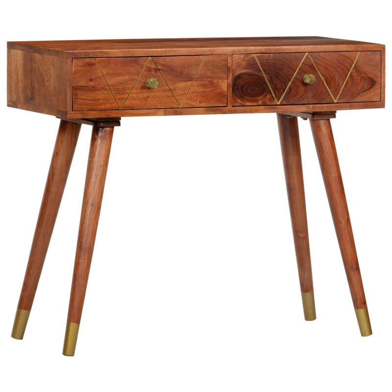 vidaXL tömör akácfa tálalóasztal 90 x 35 x 76 cm