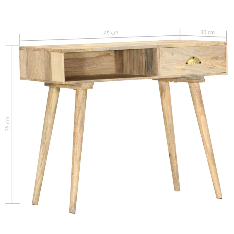 vidaXL tömör mangófa tálalóasztal 90 x 45 x 75 cm