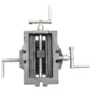 vidaXL kézi működtetésű kereszttengelyes satu 70 mm