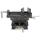 vidaXL kézi működtetésű kereszttengelyes satu 150 mm