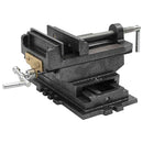 vidaXL kézi működtetésű kereszttengelyes satu 150 mm