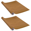 vidaXL 2 db világos tölgyszínű öntapadó PVC ajtófólia 210 x 90 cm