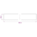vidaXL fekete öntapadó PVC bútorfólia 500 x 90 cm