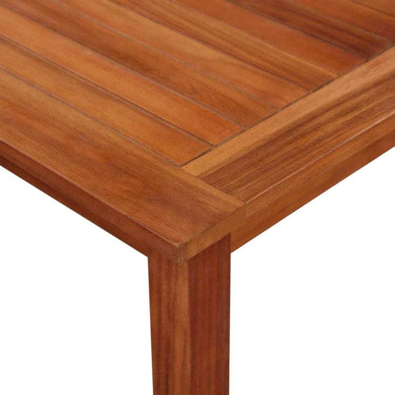 vidaXL tömör akácfa kerti asztal 85 x 85 x 74 cm