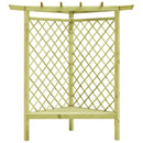 vidaXL impregnált fenyőfa kerti sarokpergola 130 x 130 x 197 cm