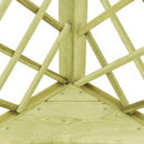 vidaXL impregnált fenyőfa kerti sarokpergola 130 x 130 x 197 cm