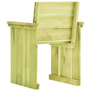 vidaXL impregnált fenyőfa kerti szék