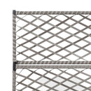 vidaXL szürke rácsos polyrattan magaságyás 3 kaspóval 83 x 30 x 130 cm
