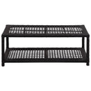 vidaXL fekete polyrattan cipőtároló pad 80 x 40 x 30 cm