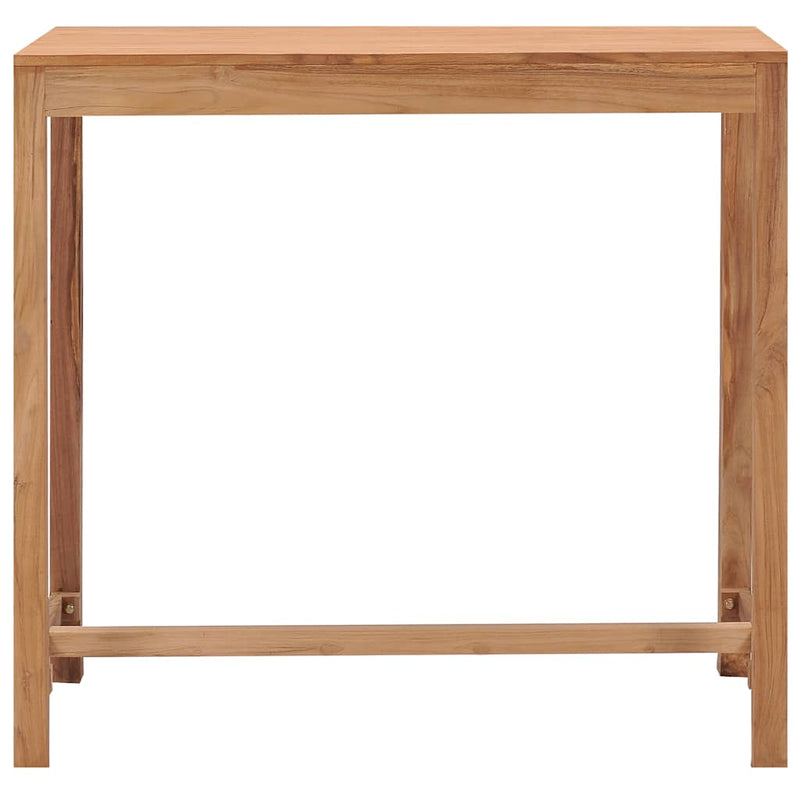 vidaXL tömör tíkfa kerti bárasztal 110 x 60 x 105 cm