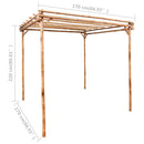 vidaXL bambuszpergola 170 x 170 x 220 cm