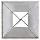 vidaXL 2 db ezüstszínű horganyzott acél kerítéstüske 7 x 7 x 75 cm