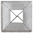 vidaXL 12 db ezüstszínű horganyzott acél kerítéstüske 7 x 7 x 75 cm