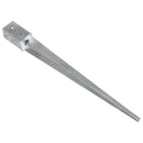 vidaXL 6 db ezüstszínű horganyzott acél kerítéstüske 8 x 8 x 91 cm