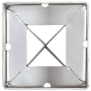 vidaXL 6 db ezüstszínű horganyzott acél kerítéstüske 9 x 9 x 75 cm