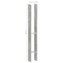 vidaXL 6 db ezüstszínű horganyzott acél kerítéshorgony 7 x 6 x 60 cm