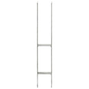vidaXL 6 db ezüstszínű horganyzott acél kerítéshorgony 9 x 6 x 60 cm