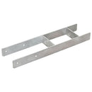 vidaXL 6 db ezüstszínű horganyzott acél kerítéshorgony 14 x 6 x 60 cm