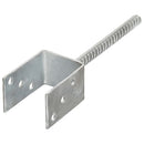 vidaXL 6 db ezüstszínű horganyzott acél kerítéshorgony 7 x 6 x 30 cm