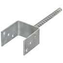 vidaXL 6 db ezüstszínű horganyzott acél kerítéshorgony 9 x 6 x 30 cm