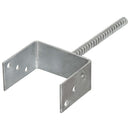 vidaXL 6 db ezüstszínű horganyzott acél kerítéshorgony 12 x 6 x 30 cm