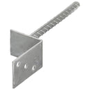 vidaXL 12 db ezüst színű horganyzott acél kerítéshorgony 8 x 6 x 30 cm