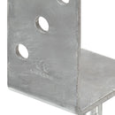 vidaXL 12 db ezüst színű horganyzott acél kerítéshorgony 8 x 6 x 30 cm