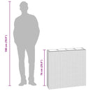 vidaXL 2 darab barna polyrattan kerti magaságyás 4 kaspóval