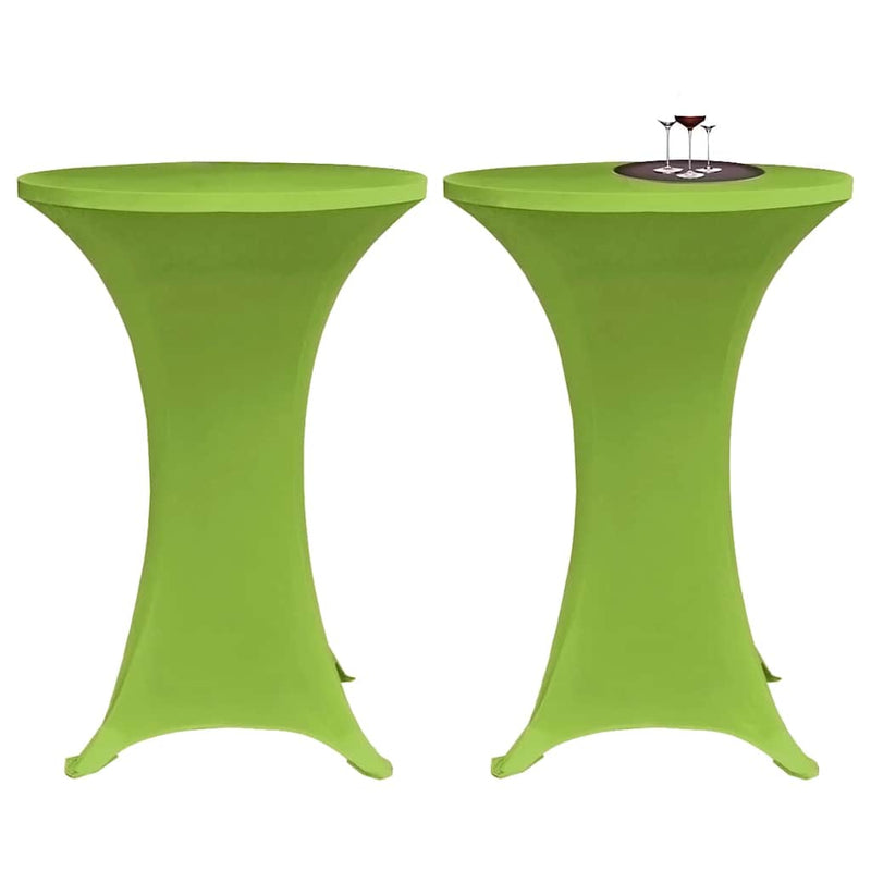 vidaXL 4 db zöld sztreccs asztalterítő 70 cm