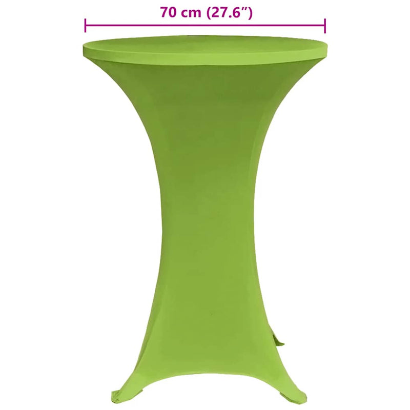 vidaXL 4 db zöld sztreccs asztalterítő 70 cm