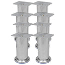 vidaXL 8 darab kerek króm kanapéláb 120 mm