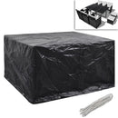 vidaXL 2 db védőhuzat 6 személyes polyrattan szetthez 172 x 113 cm