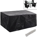 vidaXL 2 db 4 személyes polyrattan szett huzat 8 lyukkal 180 x 140 cm