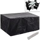 vidaXL 2 db 6 személyes polyrattan szett huzat 10 lyukkal 240 x 140 cm