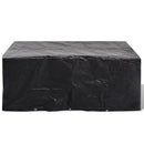 vidaXL 2 db 6 személyes polyrattan szett huzat 10 lyukkal 240 x 140 cm
