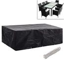 vidaXL 2 db 8 személyes polyrattan szett huzat 10 lyukkal 300 x 140 cm