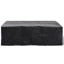 vidaXL 2 db 8 személyes polyrattan szett huzat 10 lyukkal 300 x 140 cm