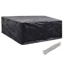 vidaXL 2 db kerti bútor huzat 10 fűzőlyukkal 260 x 260 x 90 cm