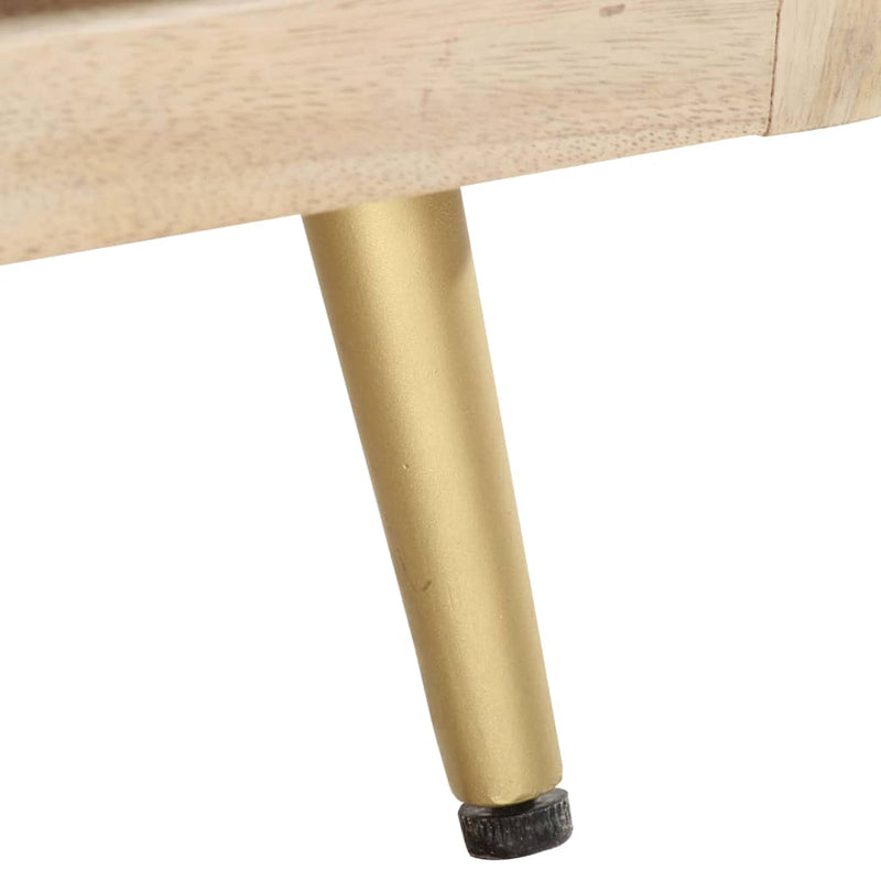 vidaXL tömör mangófa dohányzóasztal 90 x 45 x 40 cm