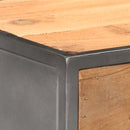 vidaXL tömör újrahasznosított fa fiókos szekrény 45 x 30 x 100 cm