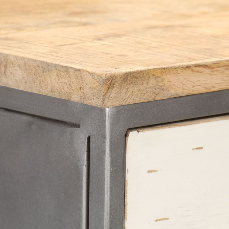 vidaXL tömör mangófa fiókos szekrény 45 x 30 x 105 cm