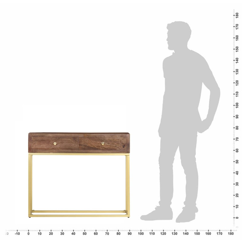 vidaXL tömör mangófa tálalóasztal 90 x 30 x 75 cm
