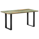 vidaXL tömör újrahasznosított fa étkezőasztal 160 x 80 x 75 cm