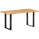 vidaXL tömör újrahasznosított fa étkezőasztal 160 x 80 x 75 cm