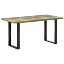 vidaXL tömör újrahasznosított fa étkezőasztal 160 x 80 x 75 cm