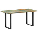 vidaXL tömör újrahasznosított fa étkezőasztal 160 x 80 x 75 cm