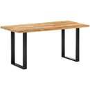 vidaXL tömör újrahasznosított fa étkezőasztal 160 x 80 x 75 cm