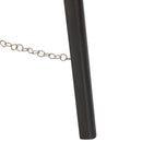 vidaXL fekete háromlábú tömör mangófa állólámpa 97 cm