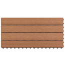 vidaXL Faszegély járólap 6 pcs Barna 60 x 30 cm WPC